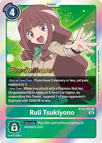 Ruli Tsukiyono [BT10-091] [Xros Encounter Pre-Release Cards] Foil