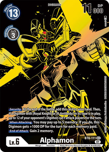 Alphamon (Xros Encounter Ghost Rare) [BT6-111] [Double Diamond] Foil
