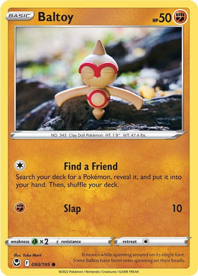 Baltoy [093/195] [Silver Tempest]