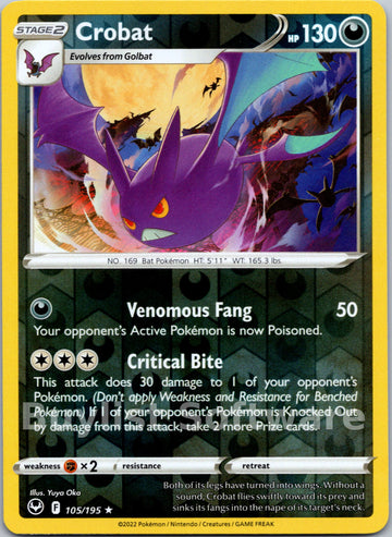 Crobat [105/195] [Silver Tempest] Reverse Holofoil