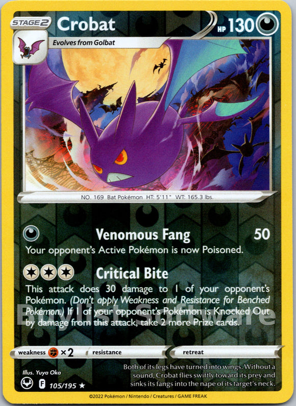 Crobat [105/195] [Silver Tempest] Reverse Holofoil
