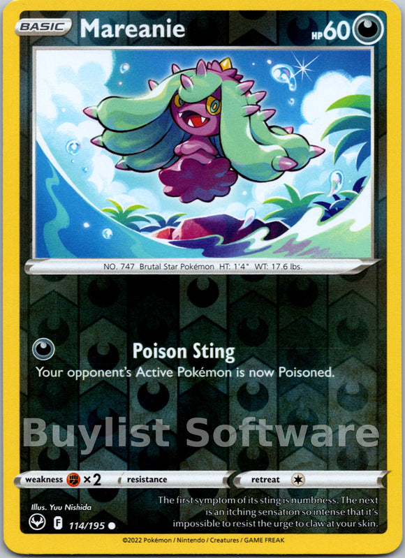 Mareanie [114/195] [Silver Tempest] Reverse Holofoil