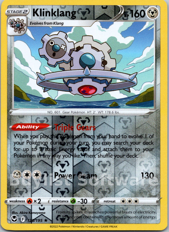 Klinklang [125/195] [Silver Tempest] Reverse Holofoil
