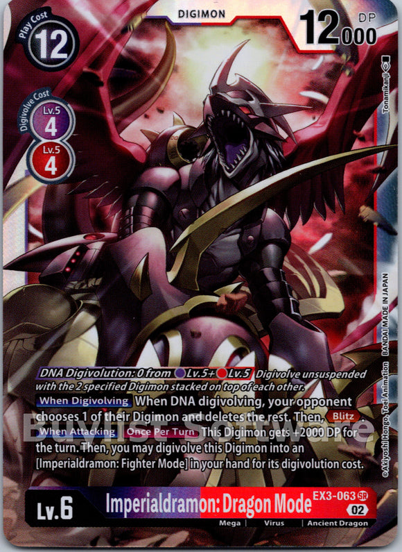 Imperialdramon: Dragon Mode [EX3-063] [Draconic Roar] Foil