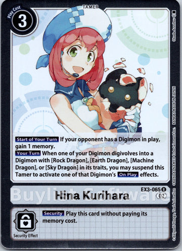 Hina Kurihara [EX3-065] [Draconic Roar] Foil