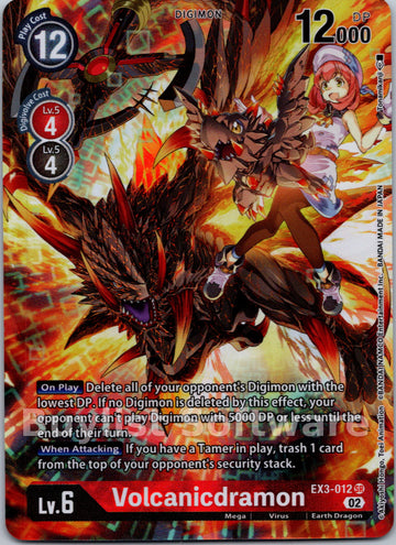 Volcanicdramon (Alternate Art) [EX3-012] [Draconic Roar] Foil