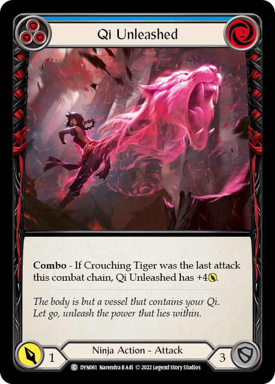 Qi Unleashed (Blue) [DYN061] [Dynasty] Rainbow Foil