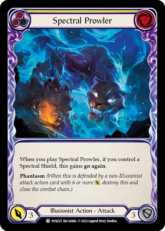 Spectral Prowler (Yellow) [DYN225] [Dynasty] Rainbow Foil