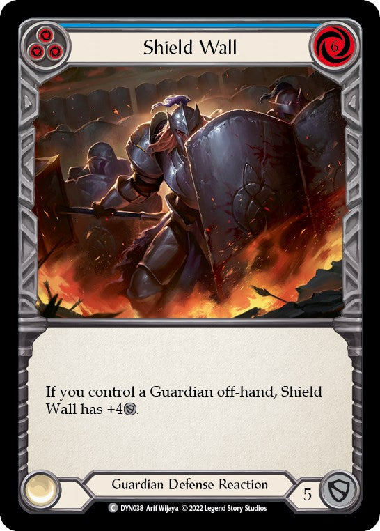 Shield Wall (Blue) [DYN038] [Dynasty] Rainbow Foil
