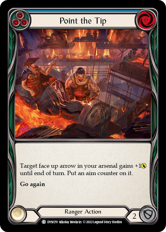 Point the Tip (Blue) [DYN170] [Dynasty] Rainbow Foil