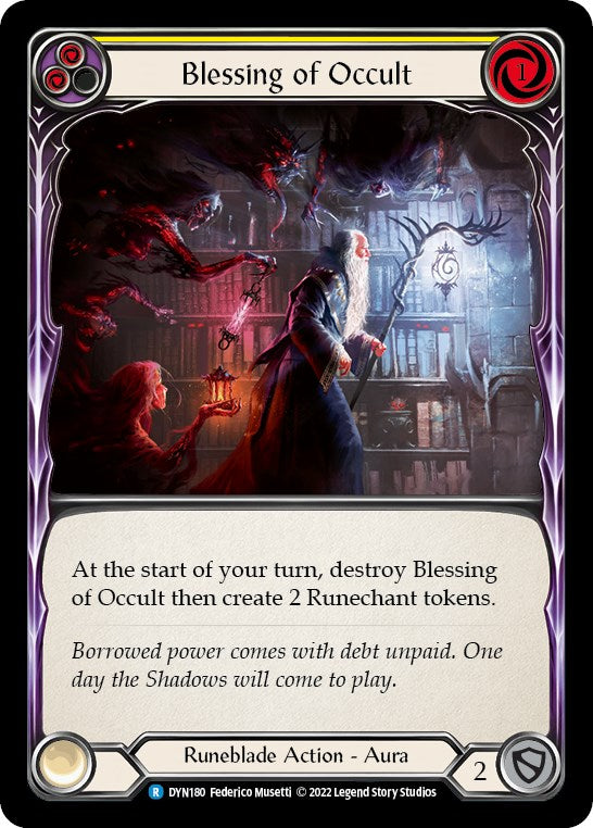 Blessing of Occult (Yellow) [DYN180] [Dynasty] Rainbow Foil