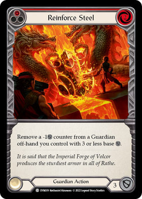 Reinforce Steel (Red) [DYN039] [Dynasty] Rainbow Foil
