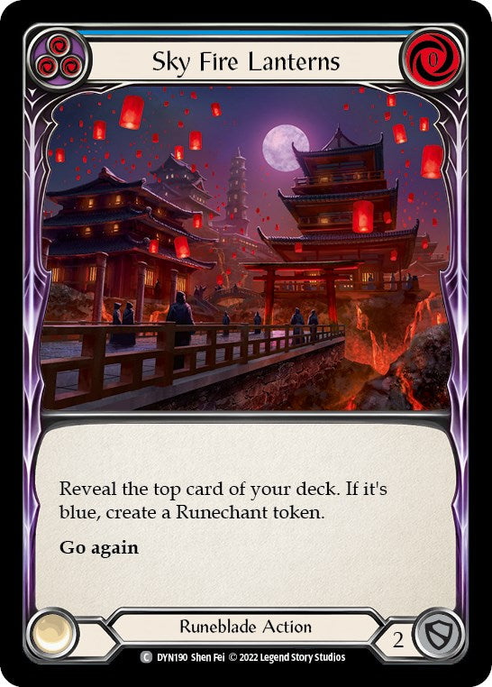 Sky Fire Lanterns (Blue) [DYN190] [Dynasty]