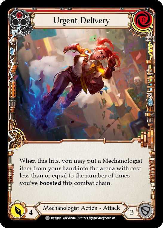 Urgent Delivery (Red) [DYN107] [Dynasty] Rainbow Foil