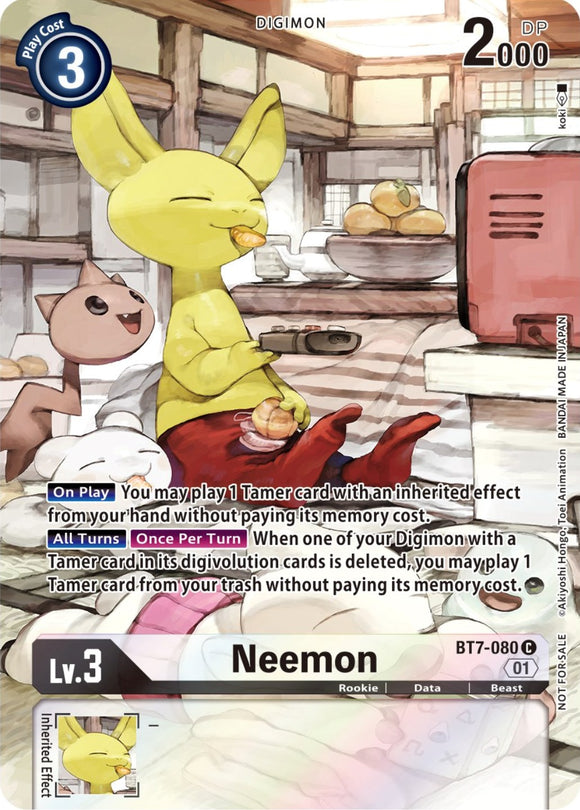 Neemon (2nd Anniversary Frontier Card) [BT7-080] [Next Adventure] Foil