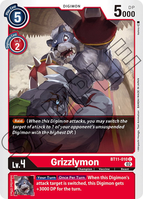 Grizzlymon [BT11-010] [Dimensional Phase] Foil