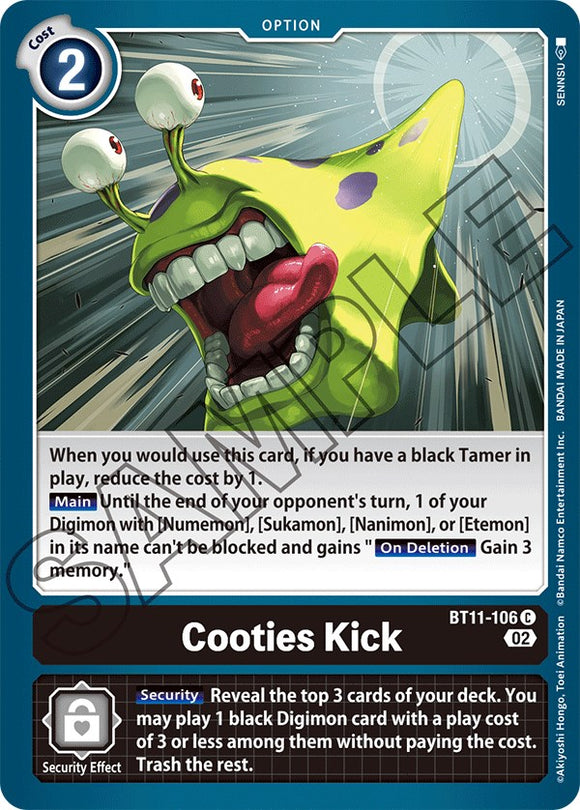 Cooties Kick [BT11-106] [Dimensional Phase] Foil