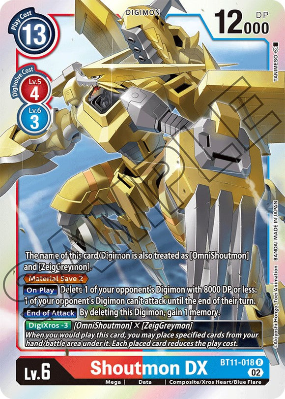 Shoutmon DX [BT11-018] [Dimensional Phase] Foil