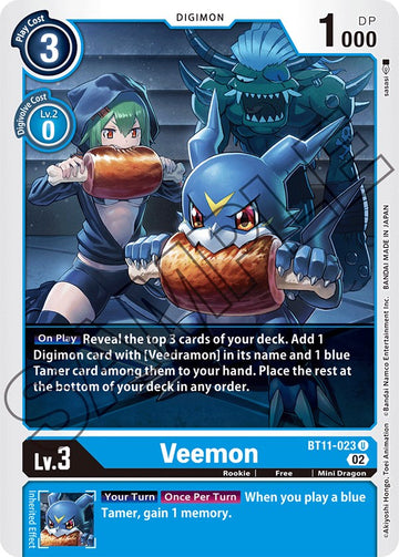 Veemon [BT11-023] [Dimensional Phase] Foil