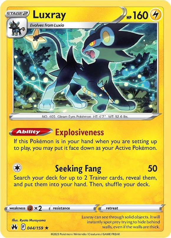 Luxray [044/159] [Crown Zenith] Reverse Holofoil