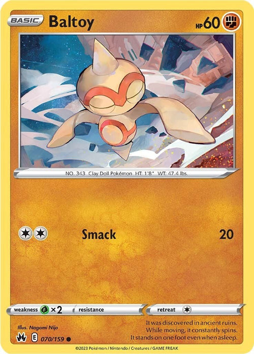 Baltoy [070/159] [Crown Zenith] Reverse Holofoil