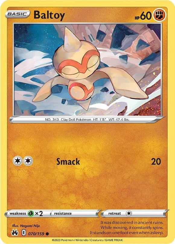 Baltoy [070/159] [Crown Zenith] Reverse Holofoil