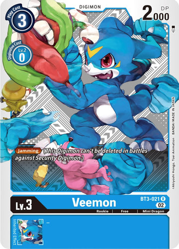 Veemon (Winner Pack Dimensional Phase) [BT3-021] [Release Special Booster 1.5]