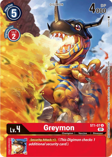 Greymon (Dimensional Phase Pre-Release) [ST1-07] [Starter Deck 01: Gaia Red]