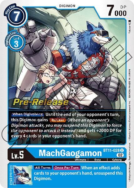 MachGaogamon [BT11-028] [Dimensional Phase Pre-Release Cards] Foil