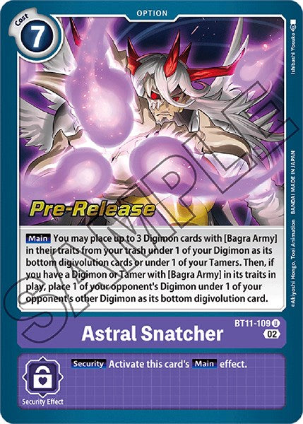 Astral Snatcher [BT11-109 U] [Dimensional Phase Pre-Release Cards] Foil