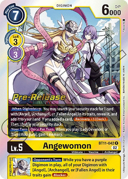 Angewomon [BT11-042] [Dimensional Phase Pre-Release Cards] Foil