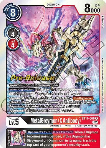 MetalGreymon (X Antibody) [BT11-069] [Dimensional Phase Pre-Release Cards] Foil