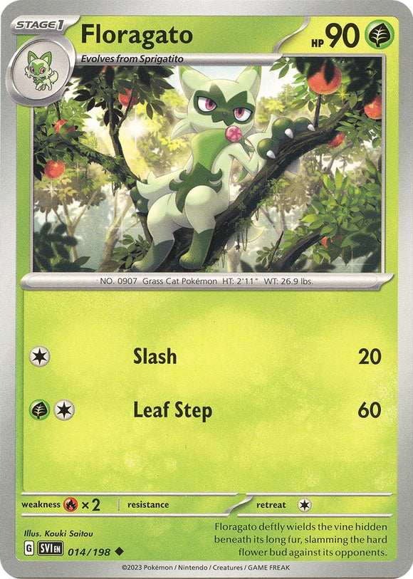 Floragato [014/198] [Scarlet & Violet Base Set] Reverse Holofoil