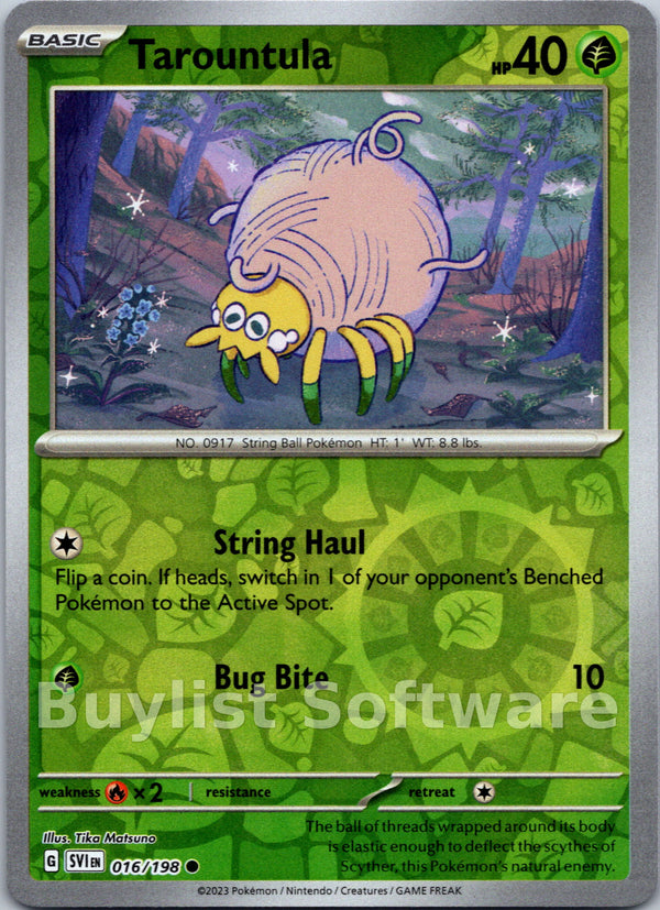 Tarountula [016/198] [Scarlet & Violet Base Set] Reverse Holofoil