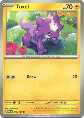 Toxel [071/198] [Scarlet & Violet Base Set] Reverse Holofoil