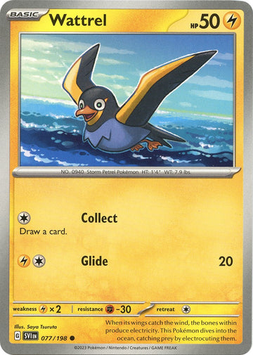 Wattrel [077/198] [Scarlet & Violet Base Set] Reverse Holofoil