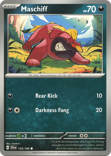 Maschiff [135/198] [Scarlet & Violet Base Set] Reverse Holofoil