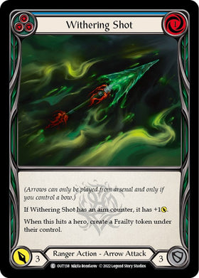 Withering Shot (Blue) [OUT138] [Outsiders] Rainbow Foil