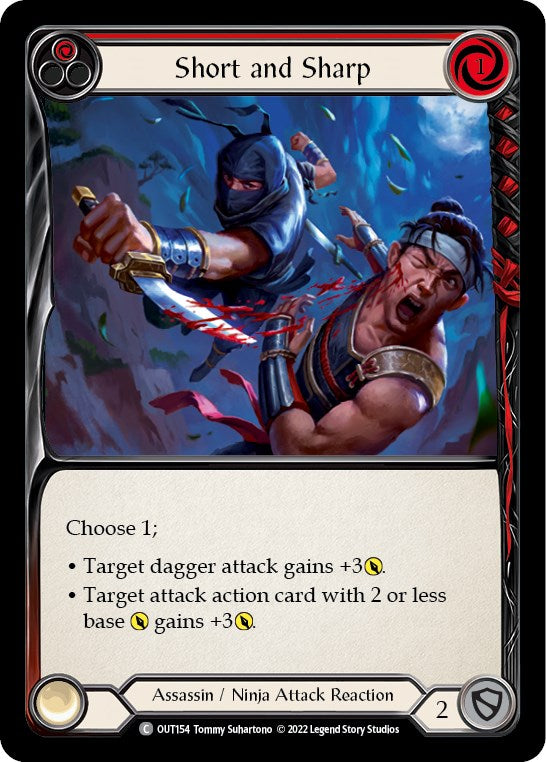 Short and Sharp (Red) [OUT154] [Outsiders] Rainbow Foil