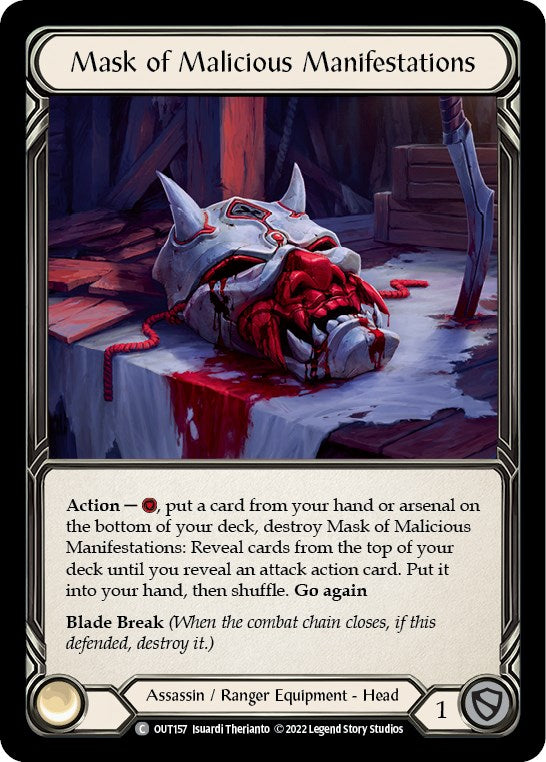 Mask of Malicious Manifestations [OUT157] [Outsiders] Rainbow Foil