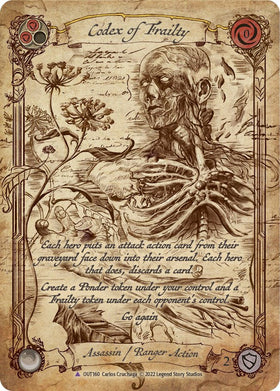 Codex of Frailty (Marvel) [OUT160] [Outsiders] Cold Foil