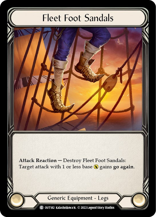 Fleet Foot Sandals [OUT182] [Outsiders] Rainbow Foil