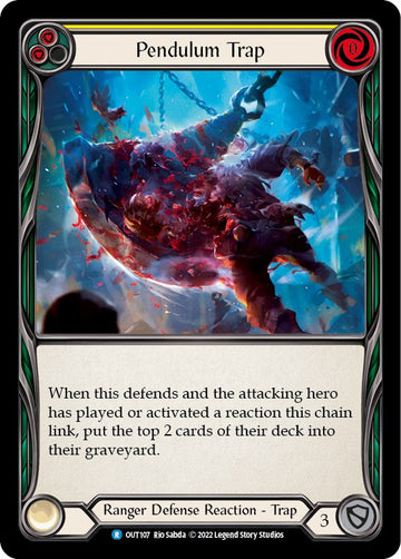 Pendulum Trap (Yellow) [OUT107] [Outsiders] Rainbow Foil
