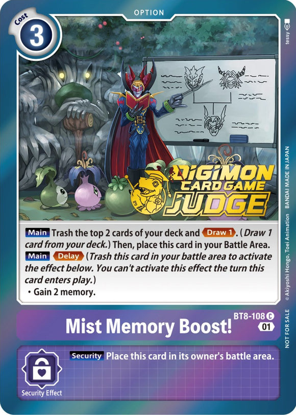 Mist Memory Boost! (Judge Pack 3) [BT8-108] [New Awakening] Foil