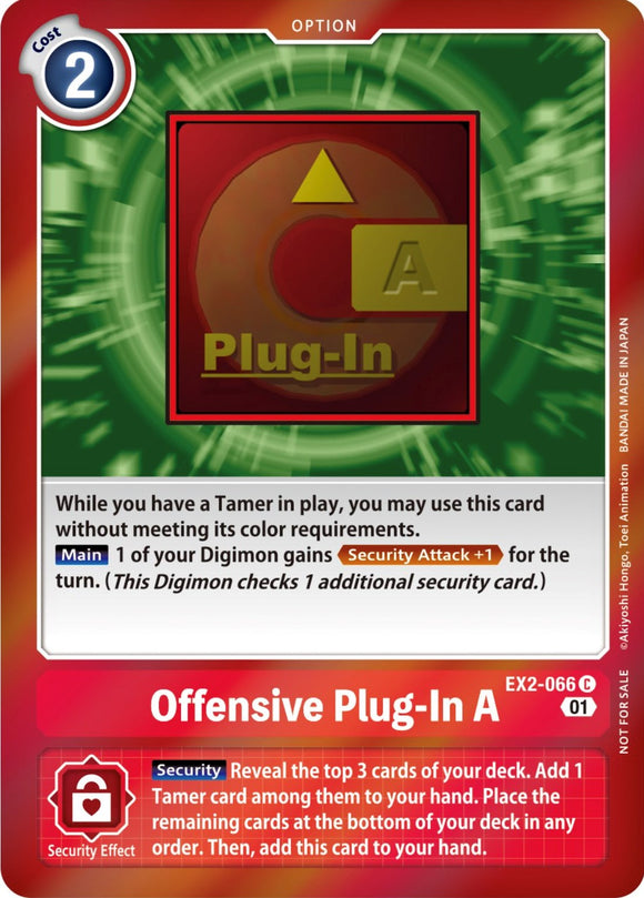 Offensive Plug-In A (Event Pack 4) [EX2-066] [Digital Hazard] Foil