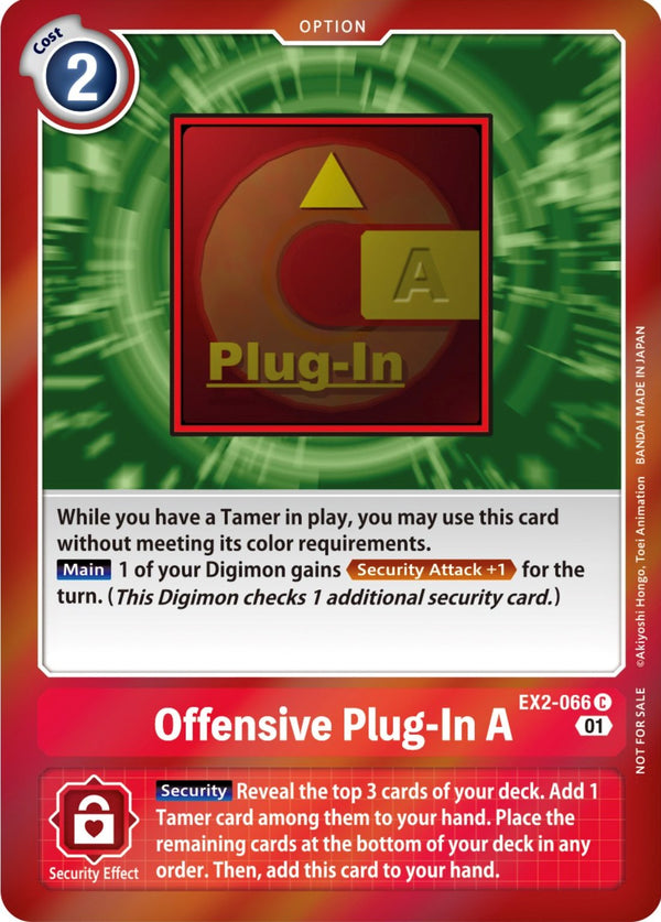 Offensive Plug-In A (Event Pack 4) [EX2-066] [Digital Hazard] Foil