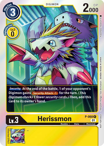 Herissmon (Limited Card Pack) [P-068] [Digimon Promotion Cards] Foil