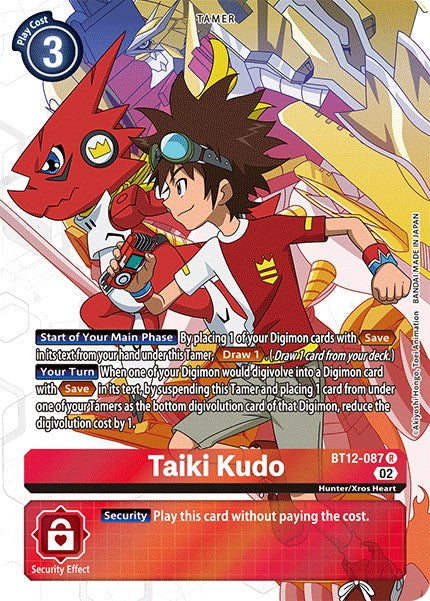 Taiki Kudo (Alternate Art) [BT12-087] [Across Time] Foil