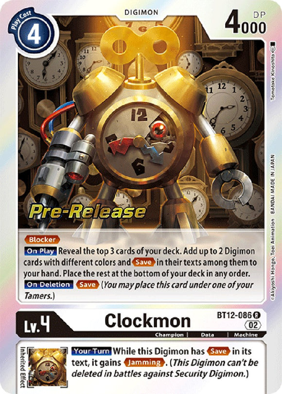 Clockmon [BT12-086] [Across Time Pre-Release Cards] Foil