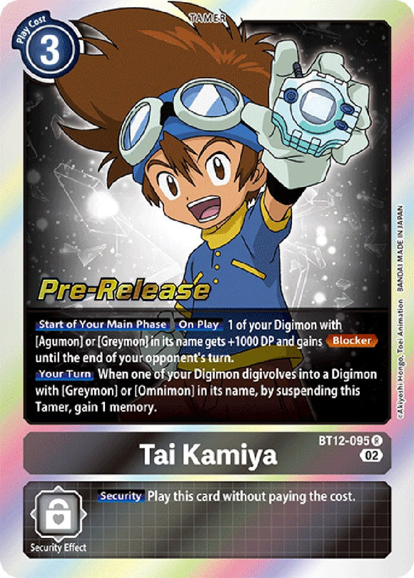 Tai Kamiya [BT12-095] [Across Time Pre-Release Cards] Foil
